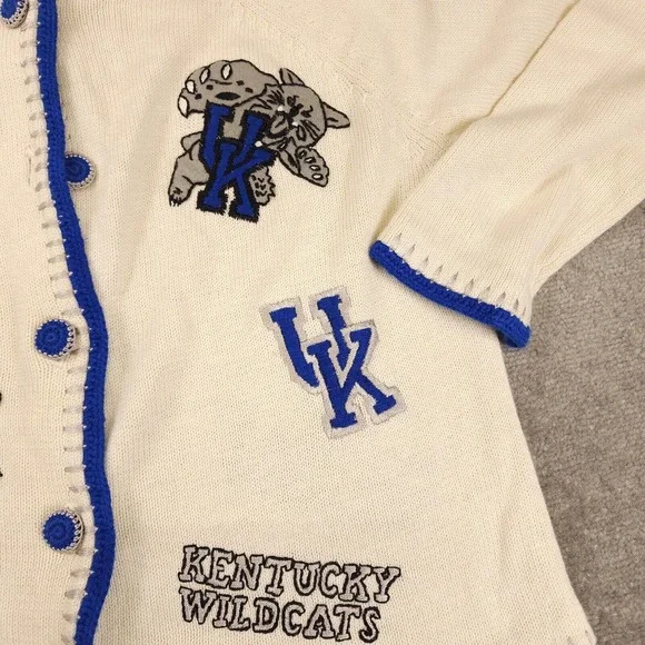 VTG Kentucky Wildcats Cardigan-rare find EUC/a beauty Sz M Let the madness begin - Picture 4 of 8